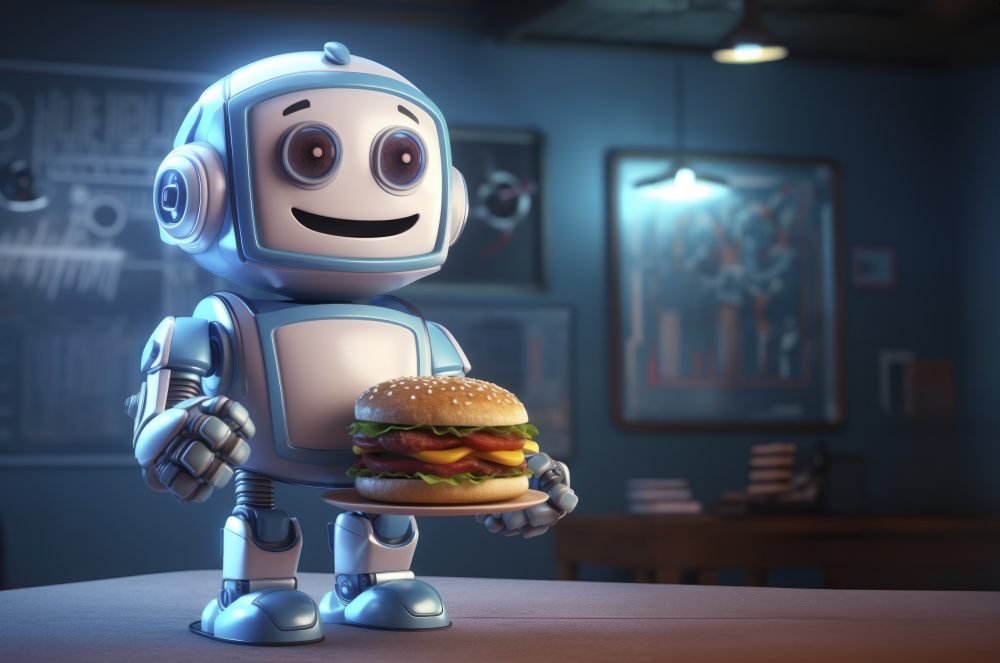 Yiyecekli robot