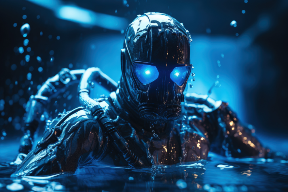 Robot in the water